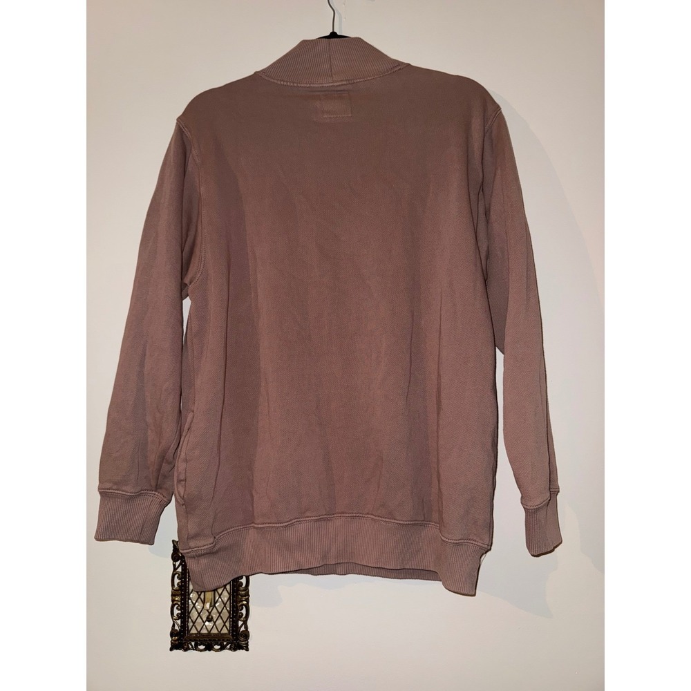 Aerie Mock Neck Oversized Sweatshirt Mauve Pink Long Sleeve Pullover XS - Picture 5 of 5